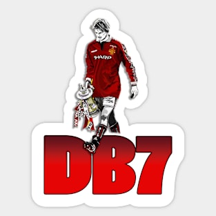 Manc Legends - David Beckham - DB7 Sticker